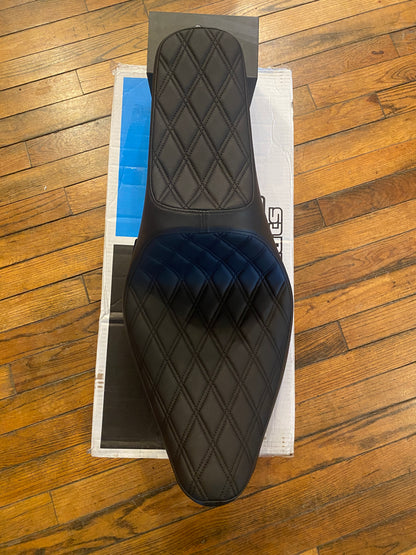 Drag Specialties Predator III Diamond Seat fits 2000-2017 Harley Softail Fat Boy