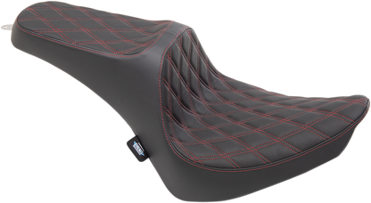 Drag Specialties Predator Red Diamond Seat 2000-2017 Harley Davidson Softail