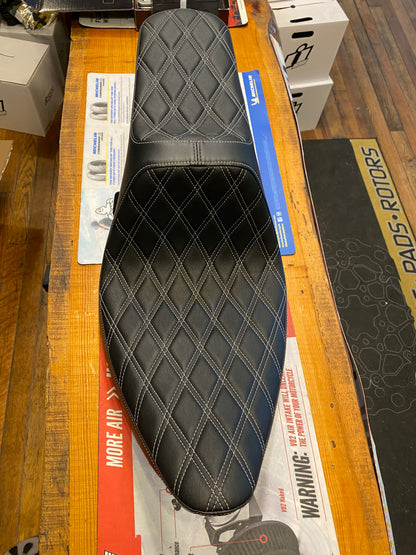 Drag Specialties Diamond Predator Seat 1984-1999 Harley Fat Boy Softail FLST