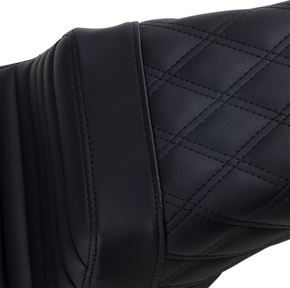 Saddlemen Step-Up Tuck n Roll Lattice Gel Seat fits 2006-2017 Harley Dyna FXD