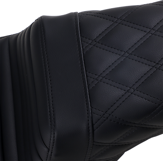 Saddlemen Step-Up Tuck n Roll Lattice Gel Seat fits 2006-2017 Harley Dyna FXD