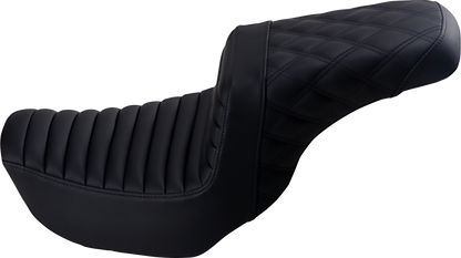 Saddlemen Step-Up Tuck n Roll Lattice Gel Seat fits 2006-2017 Harley Dyna FXD