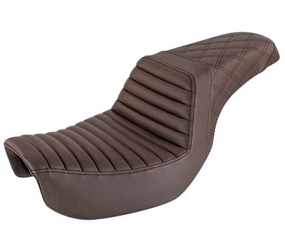 Saddlemen Dark Brown Step-Up Gel Seat for 2006-2017 Harley Dyna FXDSE FXDF FXDB