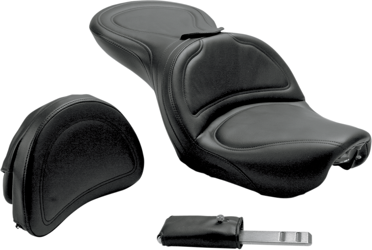 Saddlemen Explorer w/ Backrest Gel Seat 2004-2005 Harley Davidson Dyna FXD FXDL