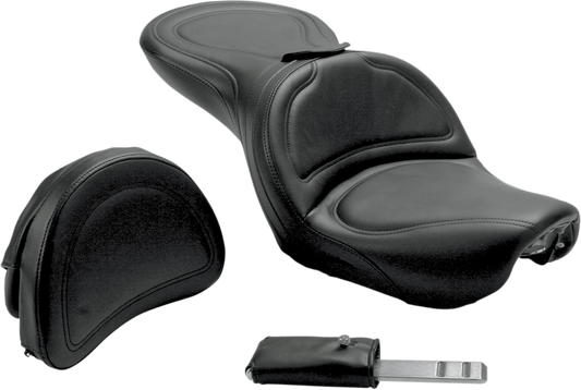 Saddlemen Explorer w/ Backrest Gel Seat 2004-2005 Harley Davidson Dyna FXD FXDL