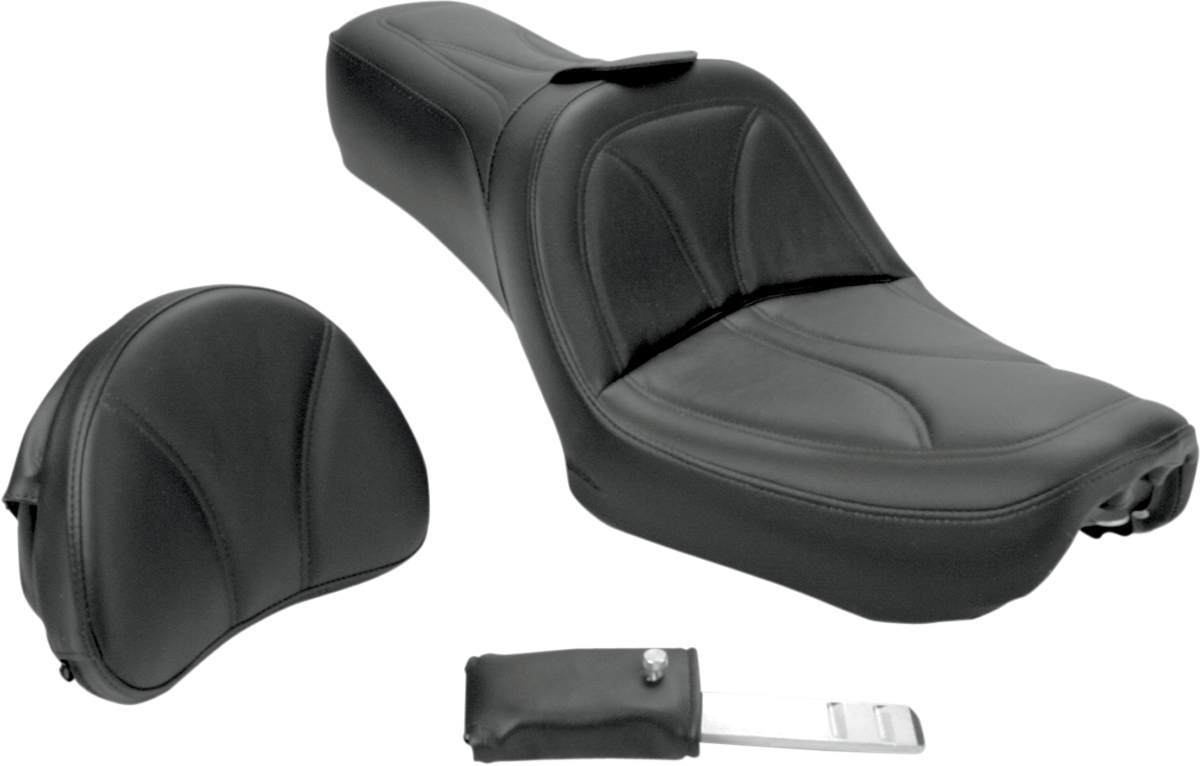 Saddlemen King w/ Backrest Gel Seat 2004-2005 Harley Dyna Super Glide Low Rider