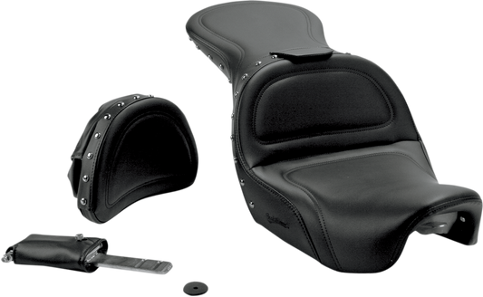 Saddlemen Explorer w/ Backrest Studded Gel Seat 2006-2017 Harley Dyna FXDF FLD