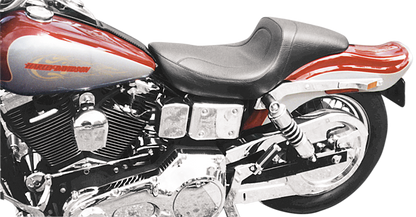 Mustang Fastback Black Vinyl 2-Up Motorcycle Seat 1996-2003 Harley Dyna FXD
