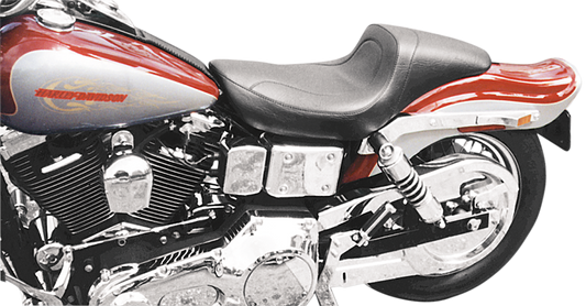 Mustang Fastback Black Vinyl 2-Up Motorcycle Seat 1996-2003 Harley Dyna FXD