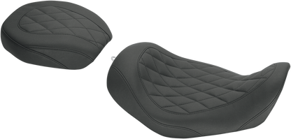 Mustang Tripper Diamond Motorcycle Solo Seat 06-17 Harley Dyna FXDF FXDB FLD