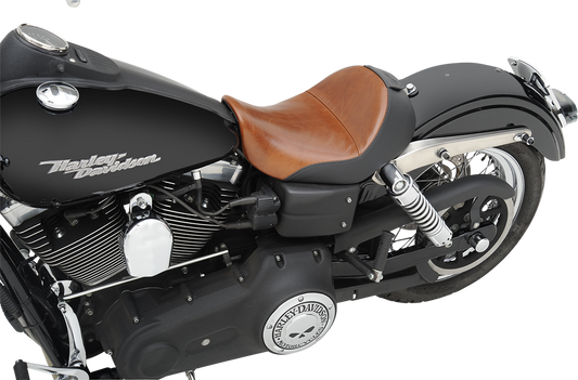 Saddlemen Renegade Lariat Brown Leather Solo Seat 2006-2017 Harley Dyna FXD
