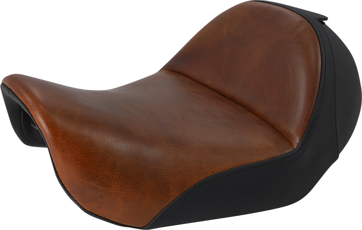 Saddlemen Renegade Lariat Brown Leather Solo Seat 2006-2017 Harley Dyna FXD