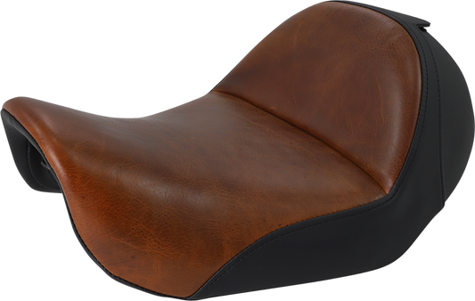 Saddlemen Renegade Lariat Brown Leather Solo Seat 2006-2017 Harley Dyna FXD