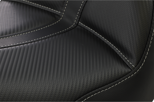 Saddlemen Dominator Gray Stitch Solo Seat fits 2006-2017 Harley Dyna FXD FXDB