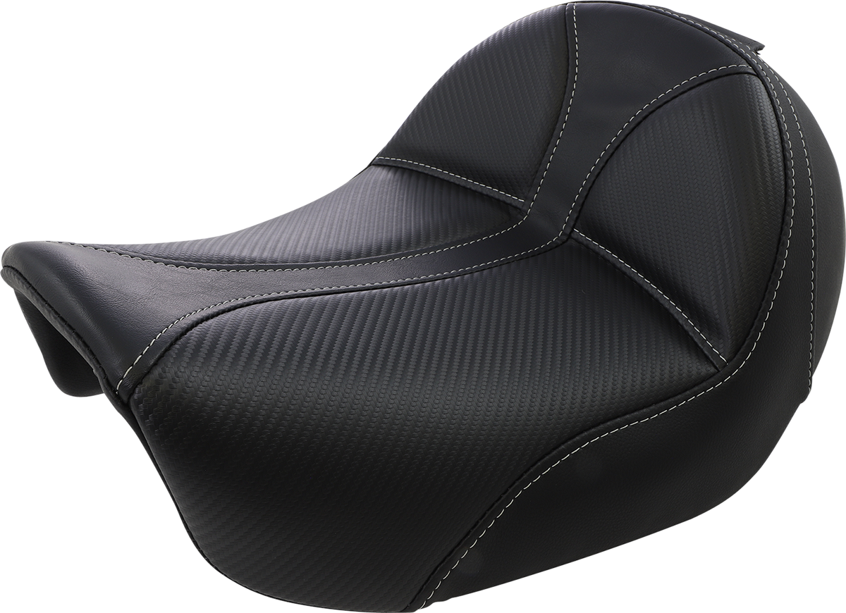 Saddlemen Dominator Gray Stitch Solo Seat fits 2006-2017 Harley Dyna FXD FXDB