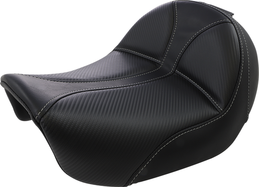 Saddlemen Dominator Gray Stitch Solo Seat fits 2006-2017 Harley Dyna FXD FXDB