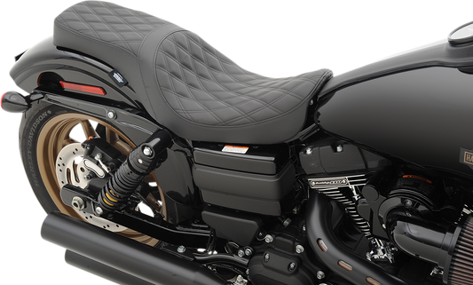 Drag Specialties Predator Diamond Stitch Seat for 2006-17 Harley Dyna FXDF FXDB