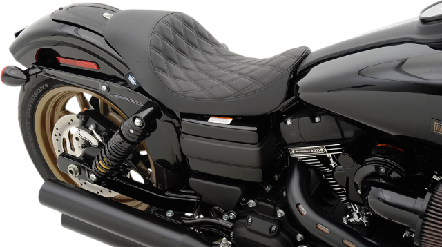 Drag Specialties Diamond Stitch Solo Seat fits 2006-2017 Harley Dyna FXD FXDF