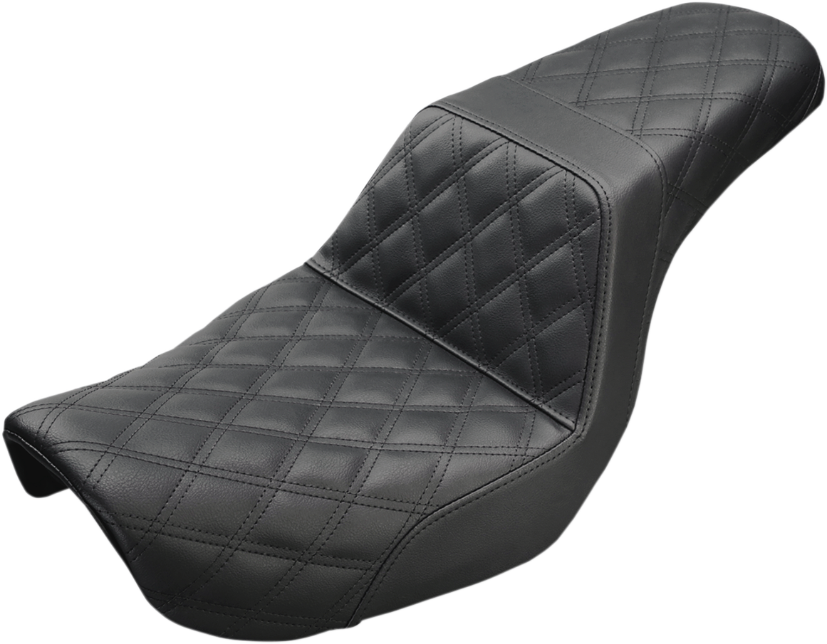 Saddlemen Step Up Black Lattice Stitch Gel Seat fits 2004-2005 Harley Dyna FXD