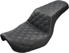 Saddlemen Step Up Black Lattice Stitch Gel Seat fits 2004-2005 Harley Dyna FXD