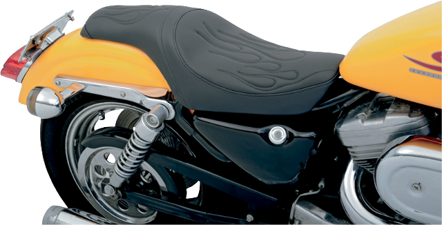 Drag Specialties Predator Flame Stitch Seat 1982-2003 Harley Sportster XLH XLX