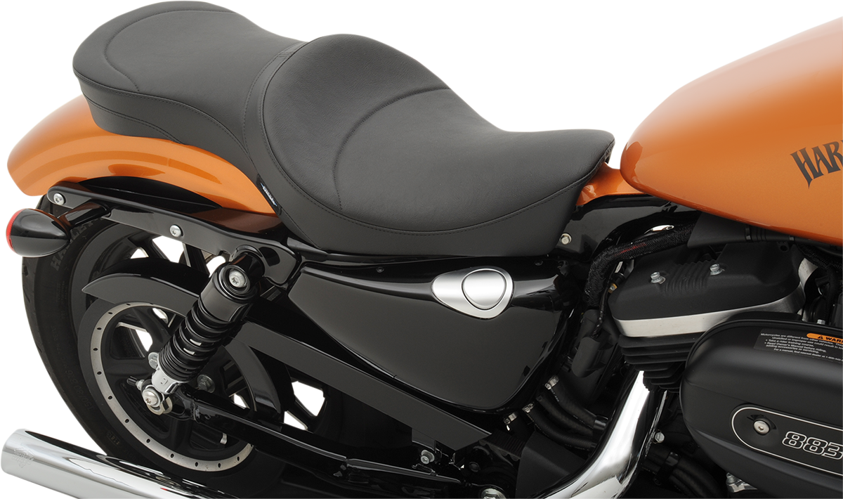 Drag Specialties Double Bucket Smooth Seat fits 2010-2021 Harley Sportster