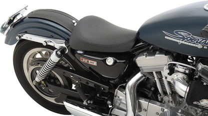 Drag Specialties Black Front Solo Seat fits 1982-2003 Harley Davidson Sportster XL XR