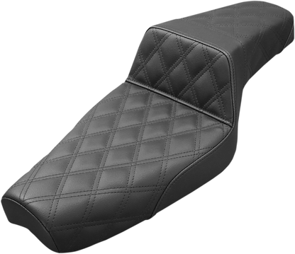 Saddlemen Step Up Lattice Stitch 2-Up Seat 1977-2003 Harley Sportster Models XL