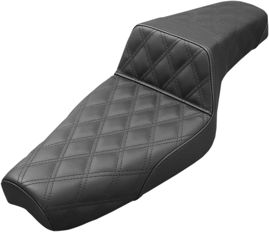 Saddlemen Step Up Lattice Stitch 2-Up Seat 1977-2003 Harley Sportster Models XL
