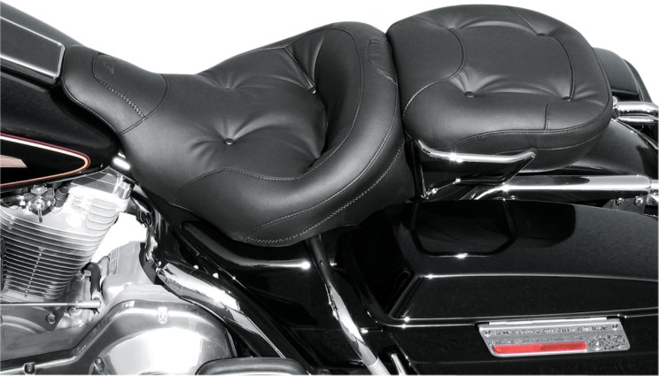 Mustang Regal Wide Pillow Top Seat 1997-07 Harley Touring FLHT FLTR FLHTC FLHTI