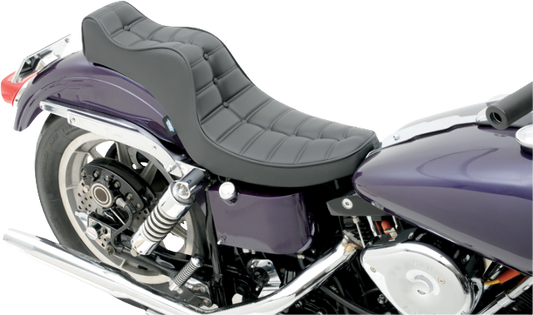 Drag Specialties Mini King & Queen Scorpion Stitch Seat for 1958-84 Harley FX FL