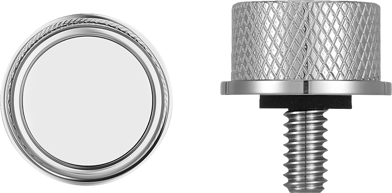 Figurati Designs Smooth 1/4"-20 Seat Bolt Knob for 1965-2022 Harley Davidson