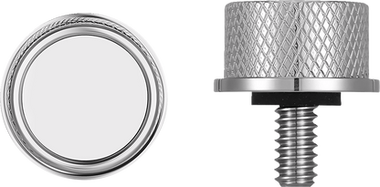 Figurati Designs Smooth 1/4"-20 Seat Bolt Knob for 1965-2022 Harley Davidson