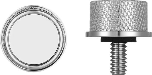 Figurati Designs Smooth 1/4"-20 Seat Bolt Knob for 1965-2022 Harley Davidson