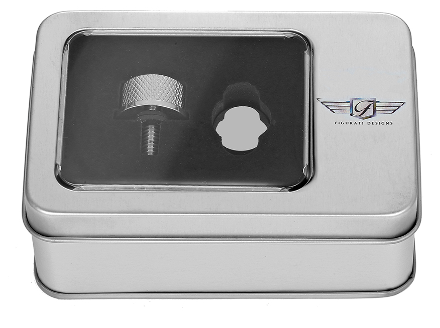 Figurati Designs Smooth 1/4"-20 Seat Bolt Knob for 1965-2022 Harley Davidson