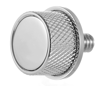 Figurati Designs Smooth 1/4"-20 Seat Bolt Knob for 1965-2022 Harley Davidson