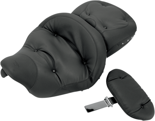 Mustang Regal Studded Seat & Backrest fits 2008-2024 Harley Touring 79609