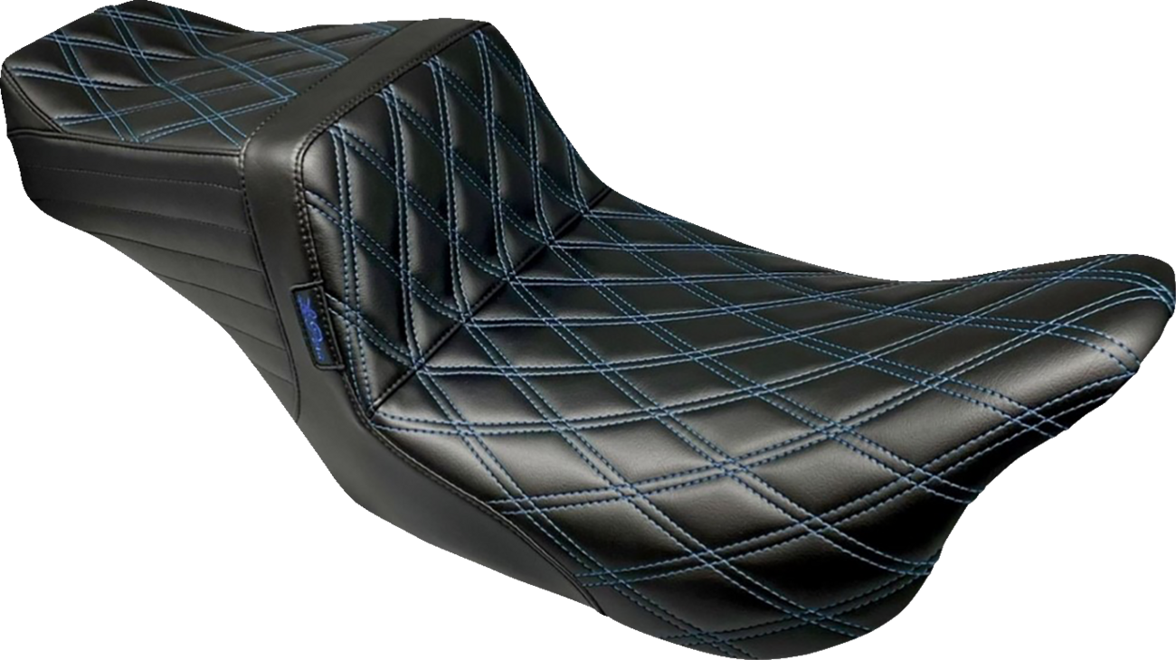 Le Pera Tailwhip Blue Diamond Seat fits 2008-2024 Harley Touring LK-587DD-BLUE