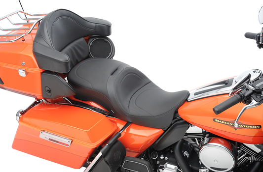 Drag Specialties Backrest Compatible Seat for 2009-2023 Harley Touring FLHR FLTR