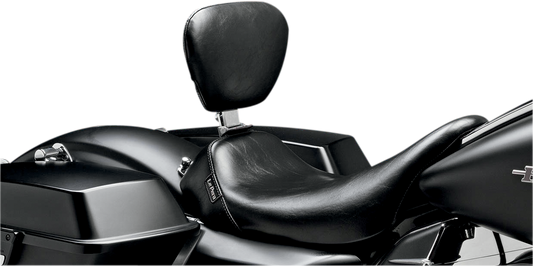 Le Pera Bare Bones Smooth Solo Seat w/ Backrest fits 2008-2024 Harley Touring