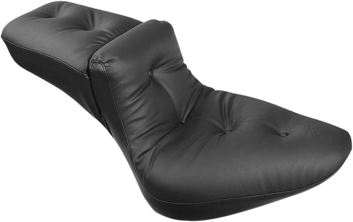 Mustang Regal Duke Extra Wide Pillow Seat for 2000-2007 Harley Softail FLST FXST