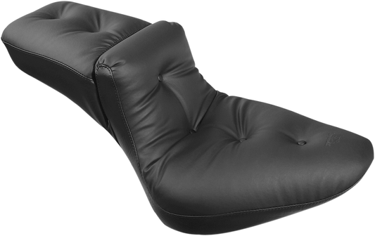 Mustang Regal Duke Extra Wide Pillow Seat for 2000-2007 Harley Softail FLST FXST