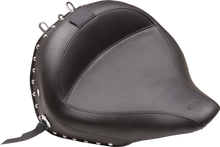 Mustang Wide Solo Motorcycle Seat & Backrest 2005-2017 Harley Softail Deluxe