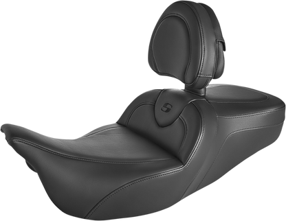 Saddlemen Roadsofa Comfortable Seat & Backrest 2008-24 Harley Touring Road Glide