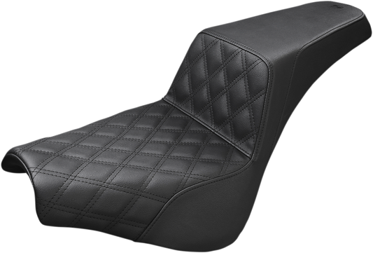 Saddlemen Black Step-Up Front Lattice Stitch Seat 2018-2022 Harley Softail FXBB