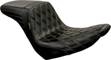 Le Pera Kickflip Chestnut Diamond Stitch Seat fits 2018-2026 Harley Low Rider