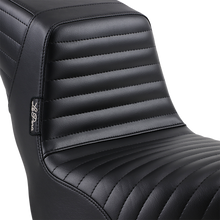 Le Pera Black Pleated Kickflip Seat 2018-2023 Harley Softail Street Bob Slim