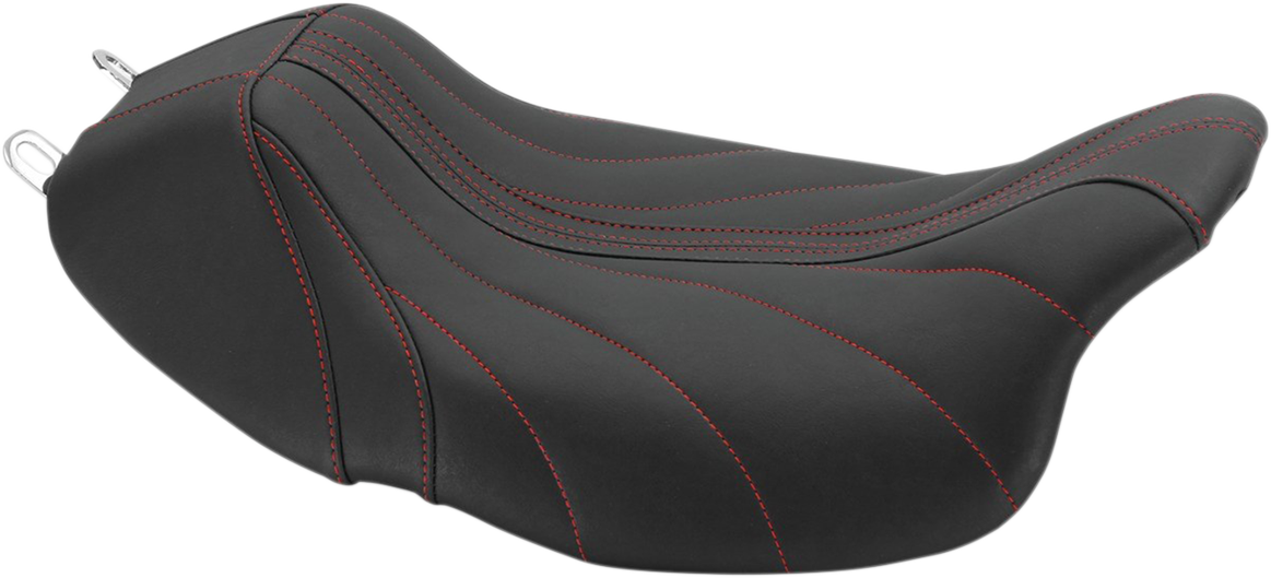 Mustang Revere Journey Red Gravity Solo Seat fits 2008-24 Harley Touring 75059AB