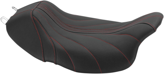 Mustang Revere Journey Red Gravity Solo Seat fits 2008-24 Harley Touring 75059AB