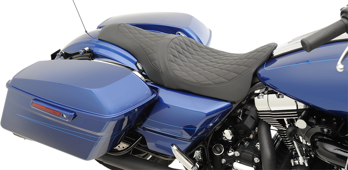 Drag Specialties Caballero Diamond Seat fits 2008-2024 Harley Touring FLHTPI